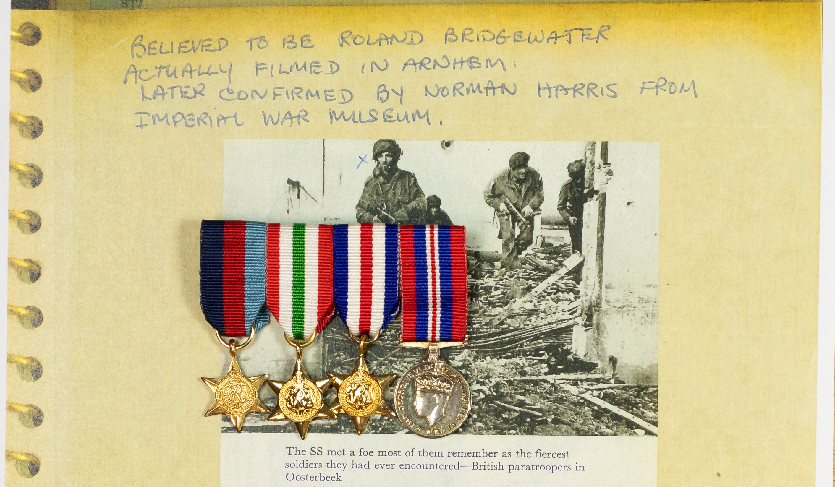 Prisoner of War Group of 4, attributed to Private Roland Davies Bridgewater