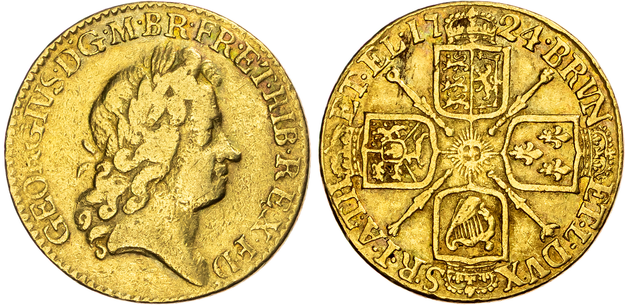 George I (1714-1727), Guinea, 1724.