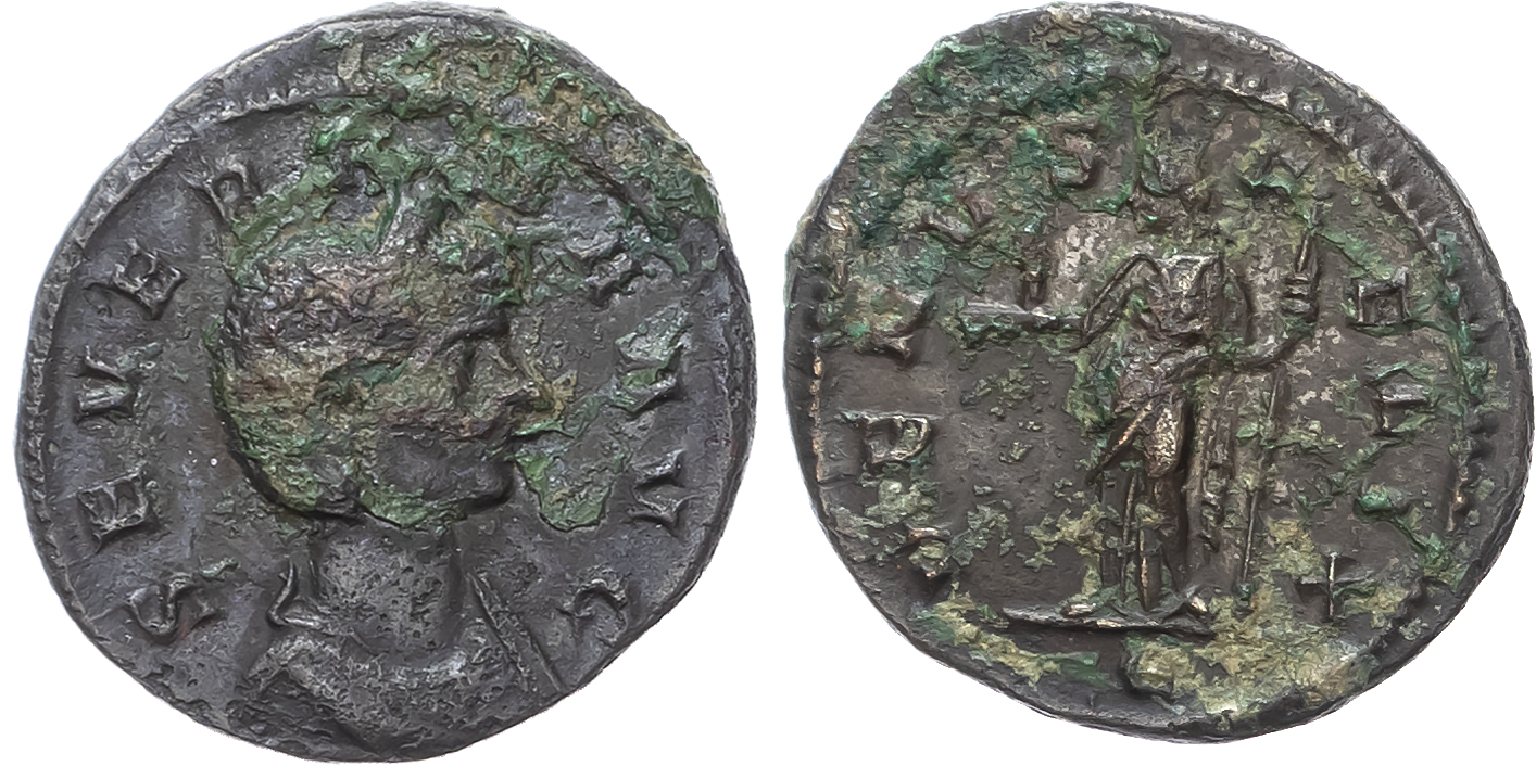 Severina (AD 270-275) Bi Denarius, Rome, AD 275, 2.86g.