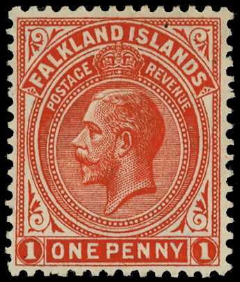 1924 1d dull vermilion with watermark...