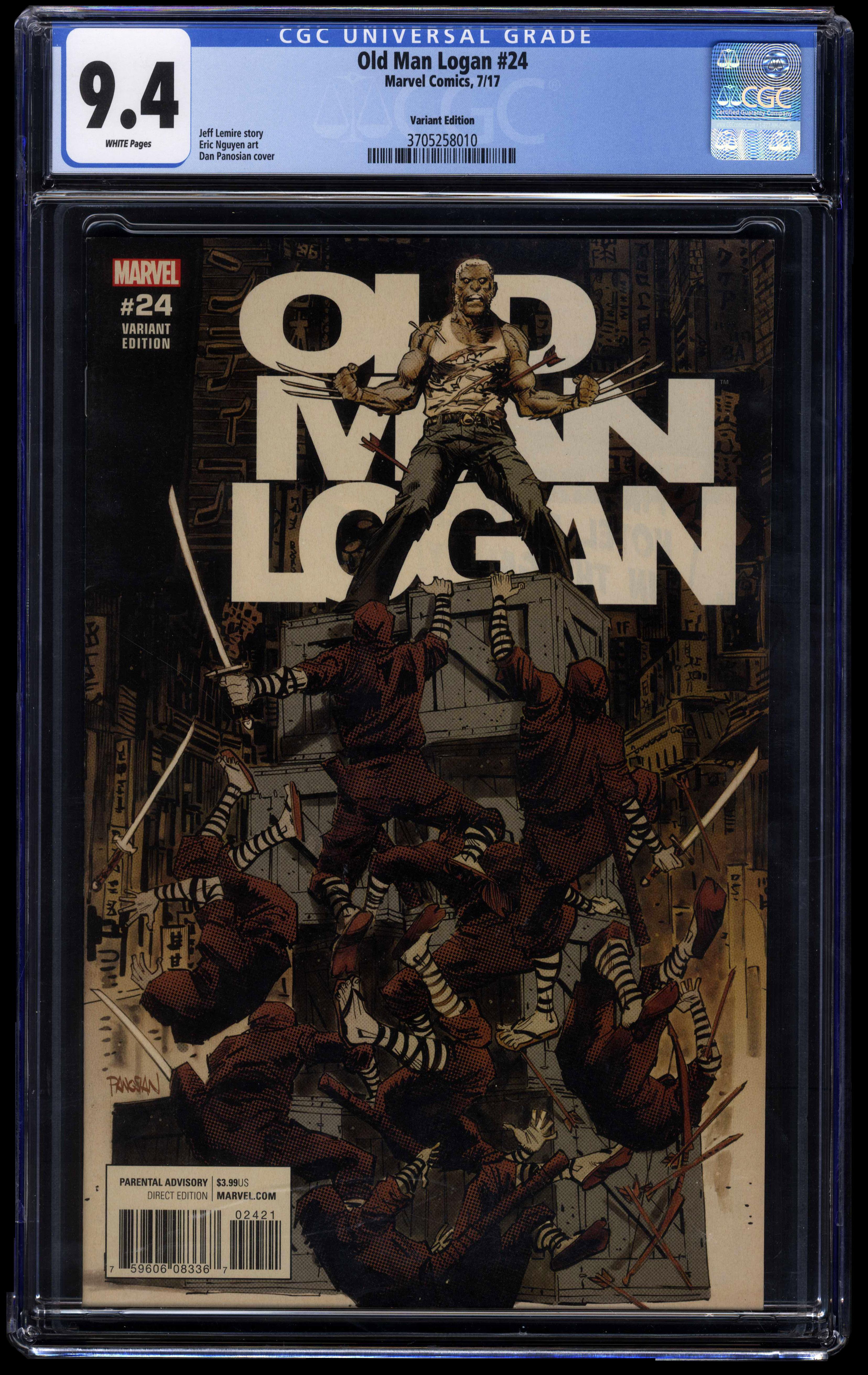 Old Man Logan #24 (Marvel Comics 2017) CGC 9.4 Dan Panosian variant