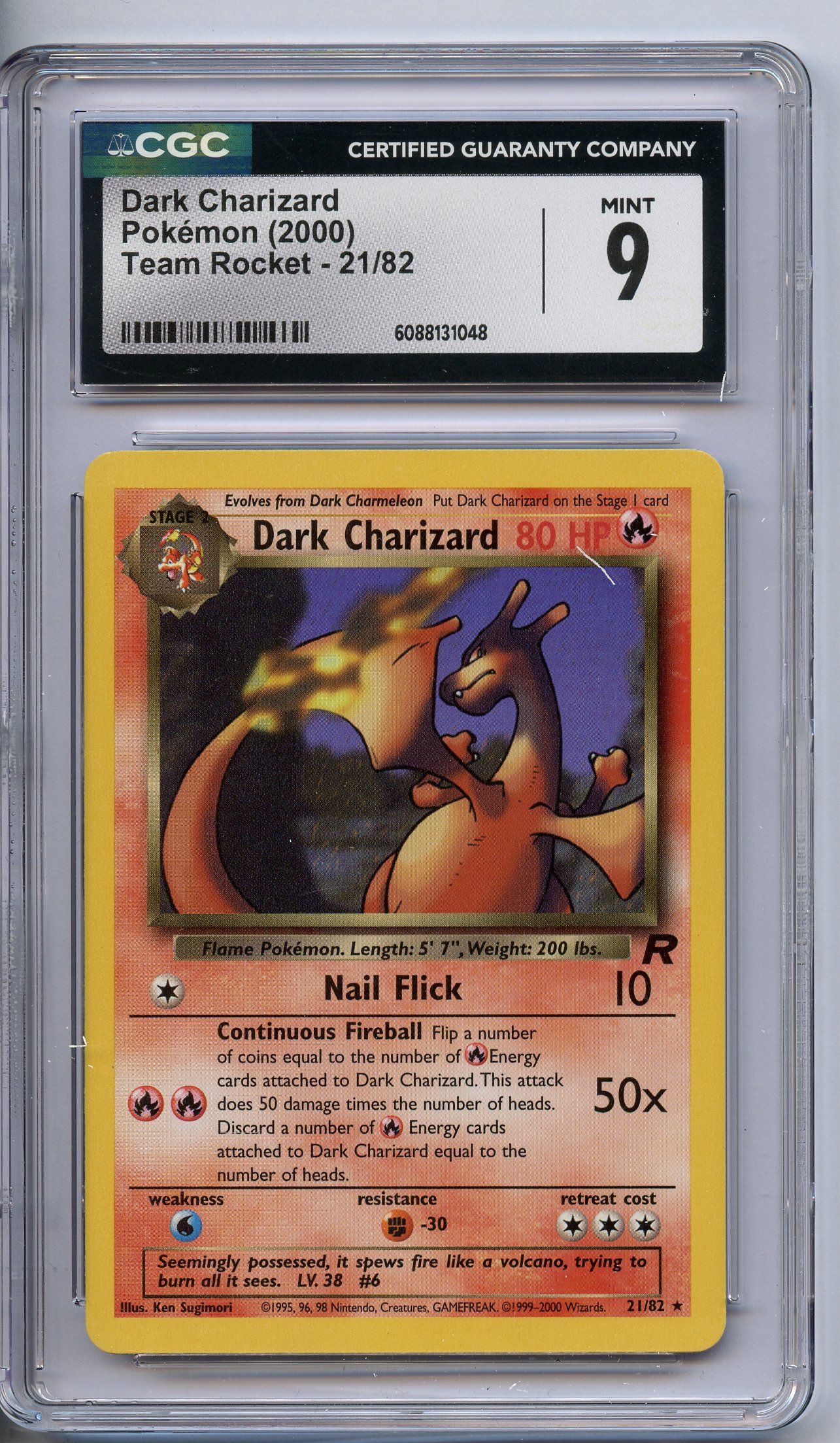CGC 9 Dark Charizard #21 - Team Rocket 2000