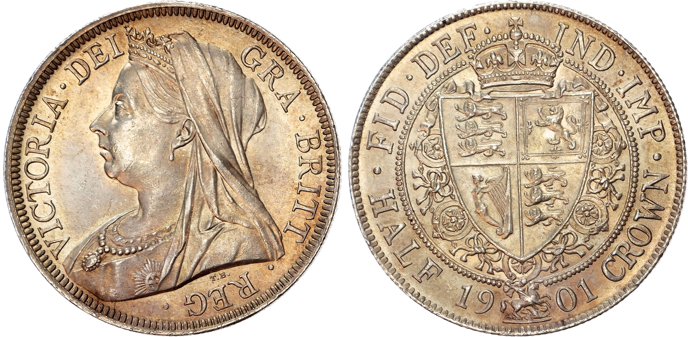 Victoria (1837-1901), Halfcrown, 1901