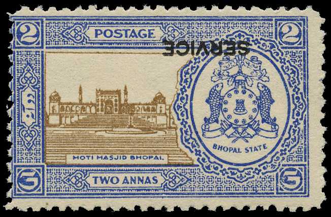 Official. 1937 2a brown and blue Moti...