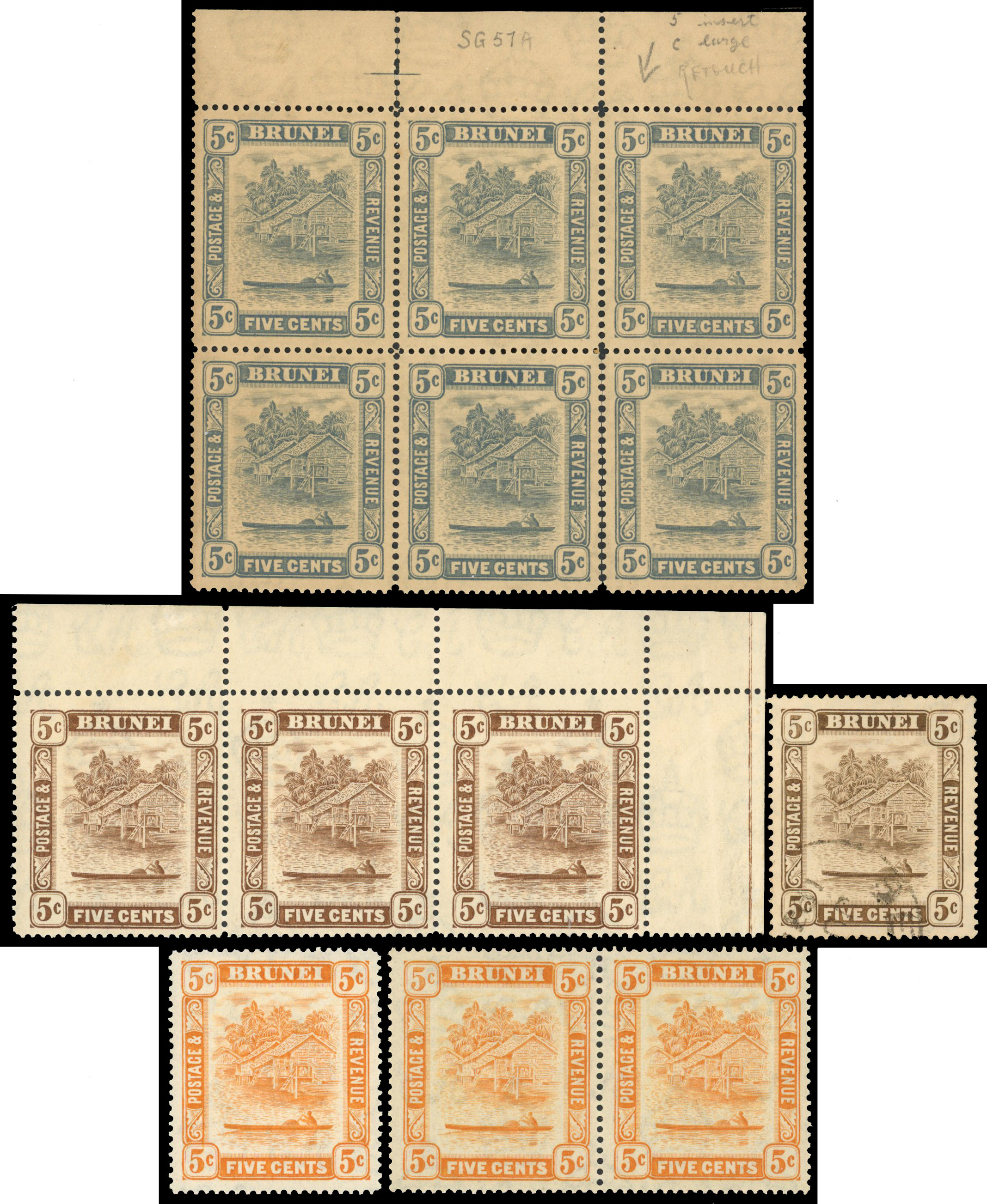 Brunei SG 67a/82c group