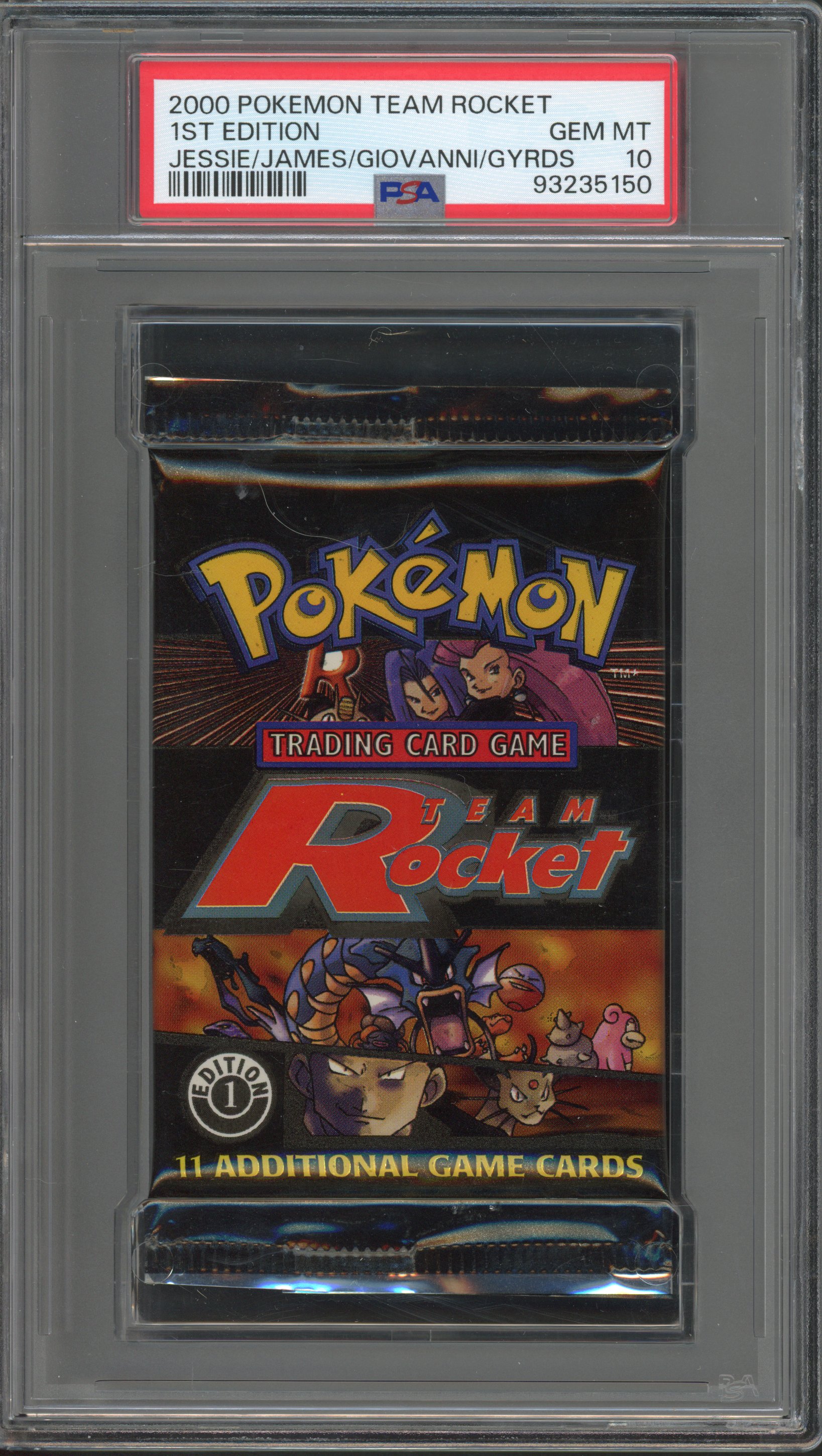 Pokémon TCG - 1st Ed Team Rocket Set Sealed Booster PSA Gem Mint 10 