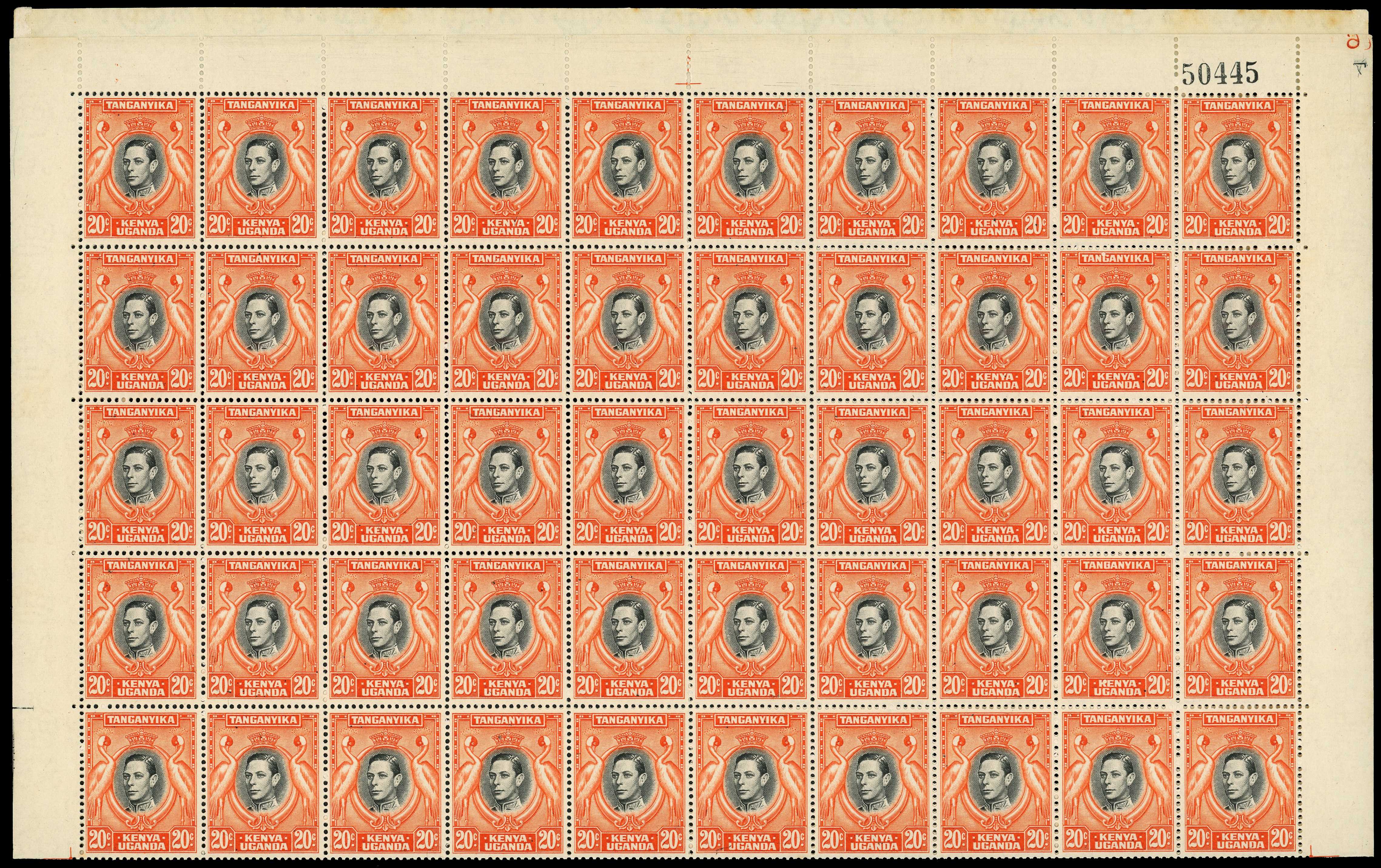 KUT SG 139ba sheet mint