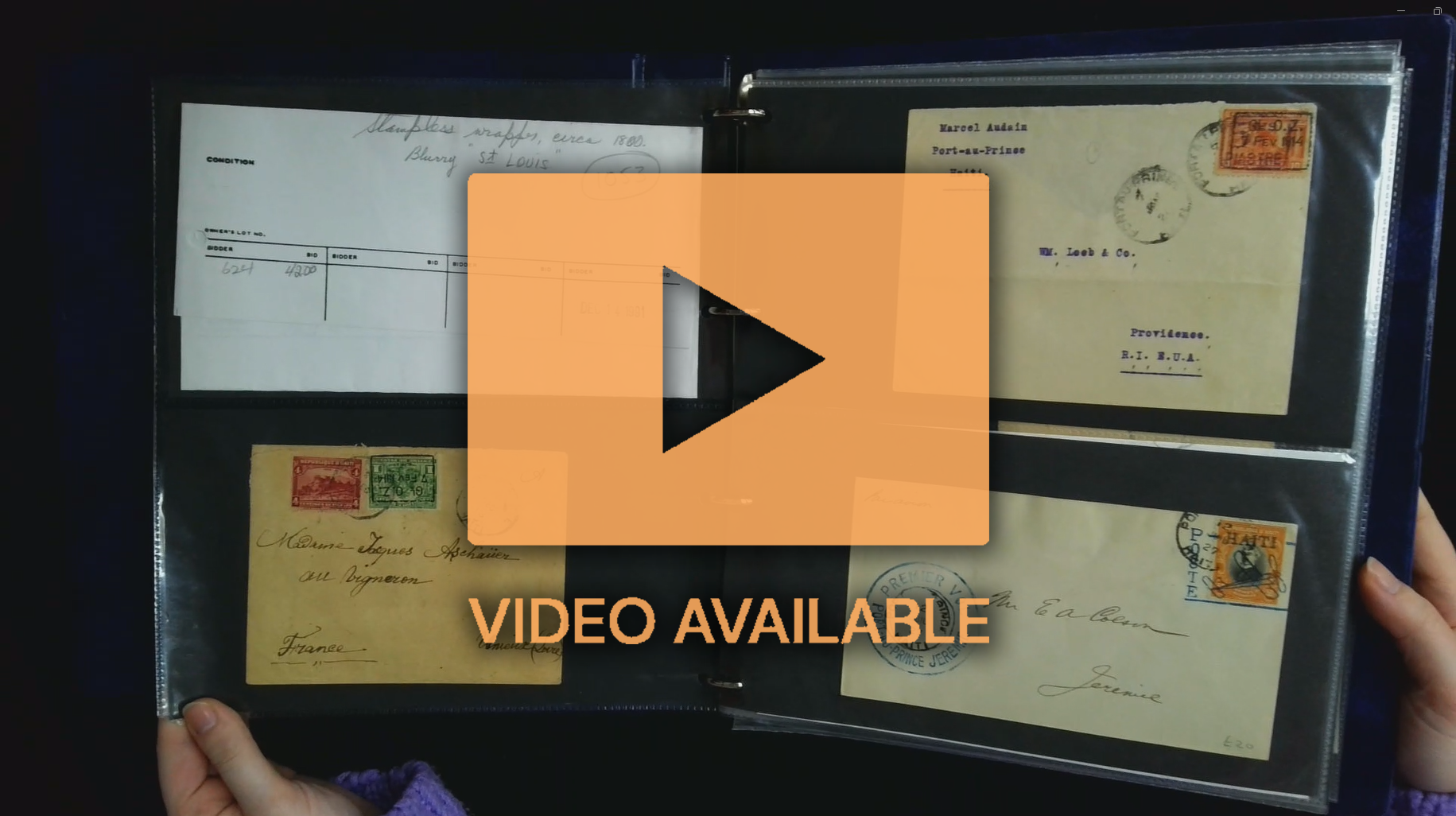 Haiti postal history accumulation with early airmails