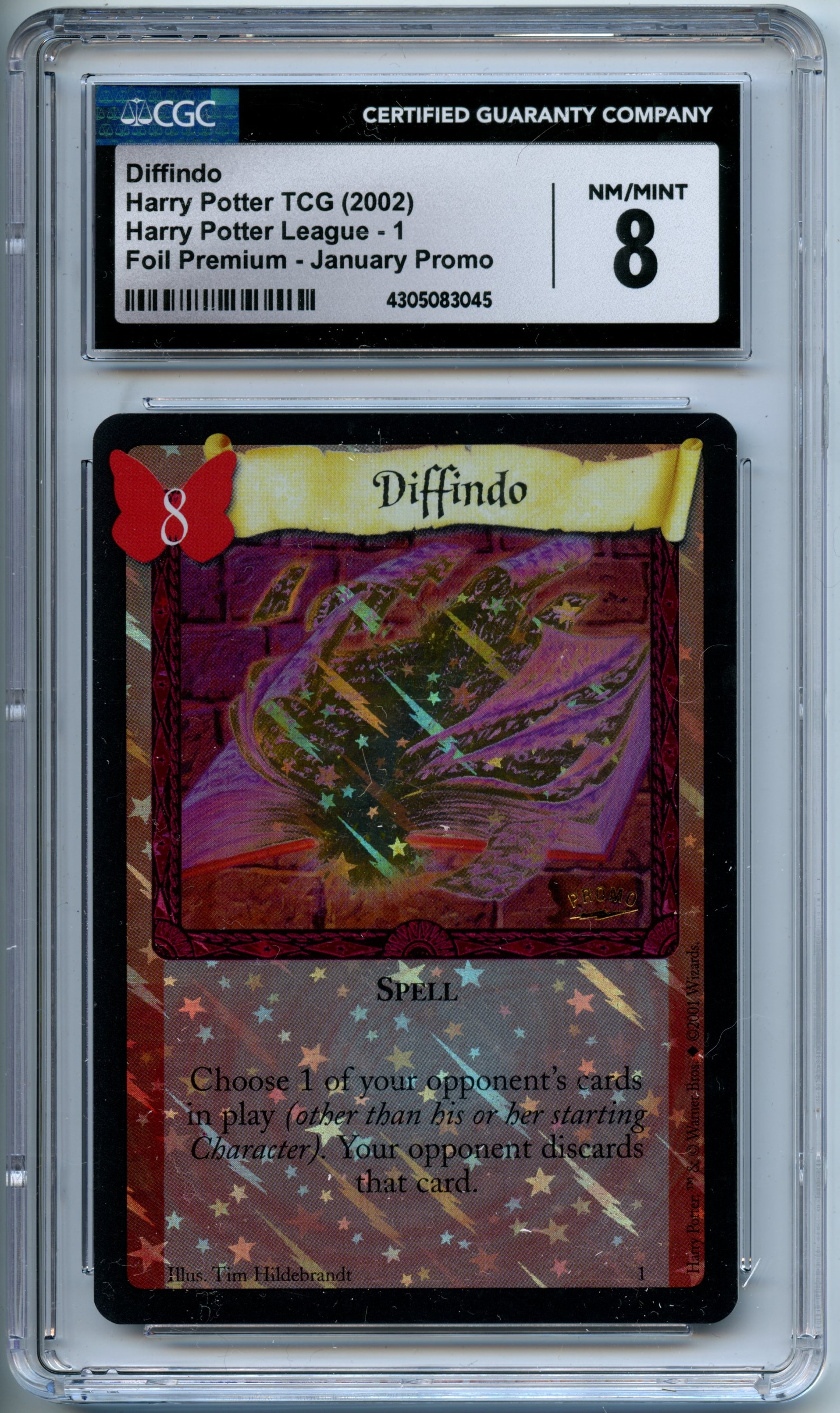 Harry Potter TCG - Diffino - Harry Potter League 1 - Foil Premium January Promo - CGC 8