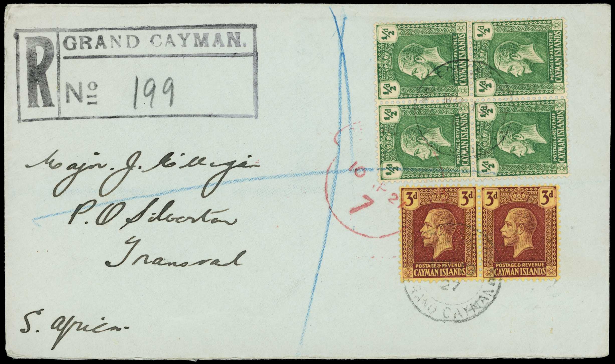 1922-35 Range of KGV covers with...