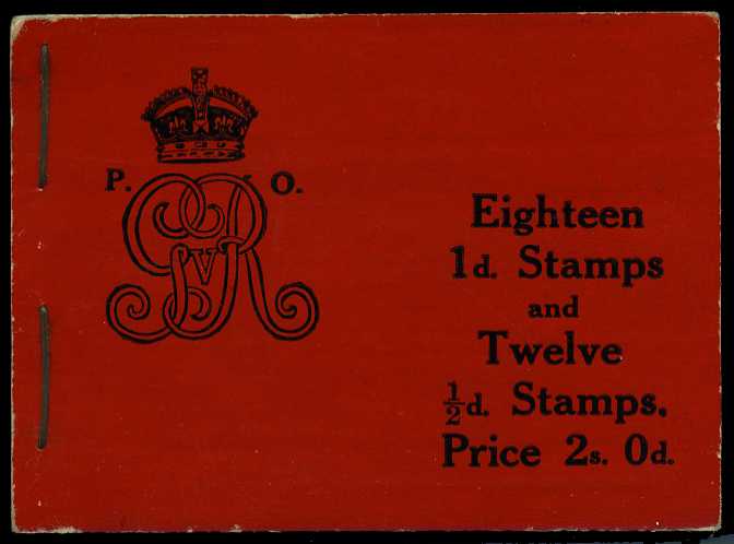 1911 (August) 2/0d booklet (#10), perfs...