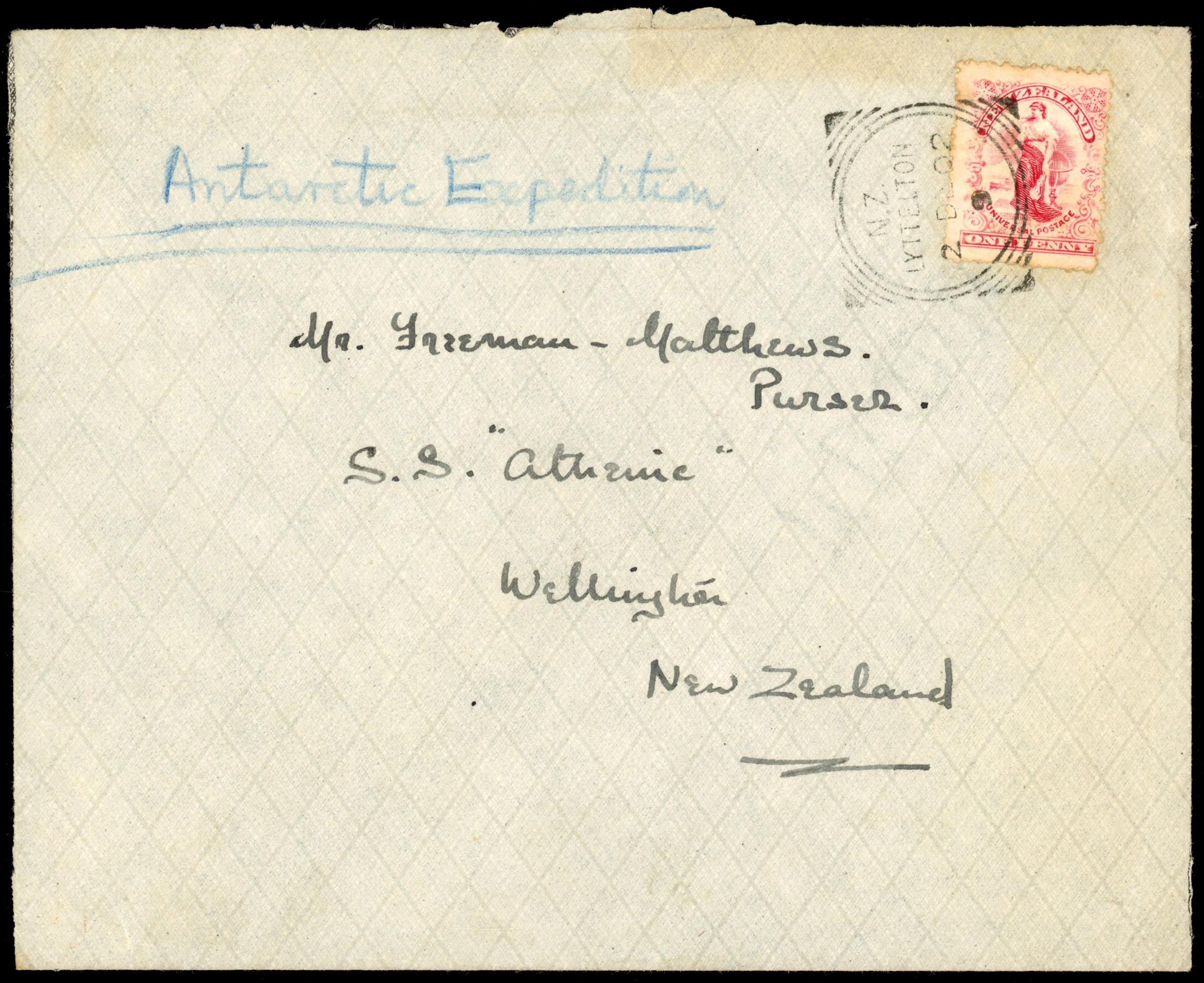 Antarctica: 1901-04 National Antarctic Expedition 1902 cover