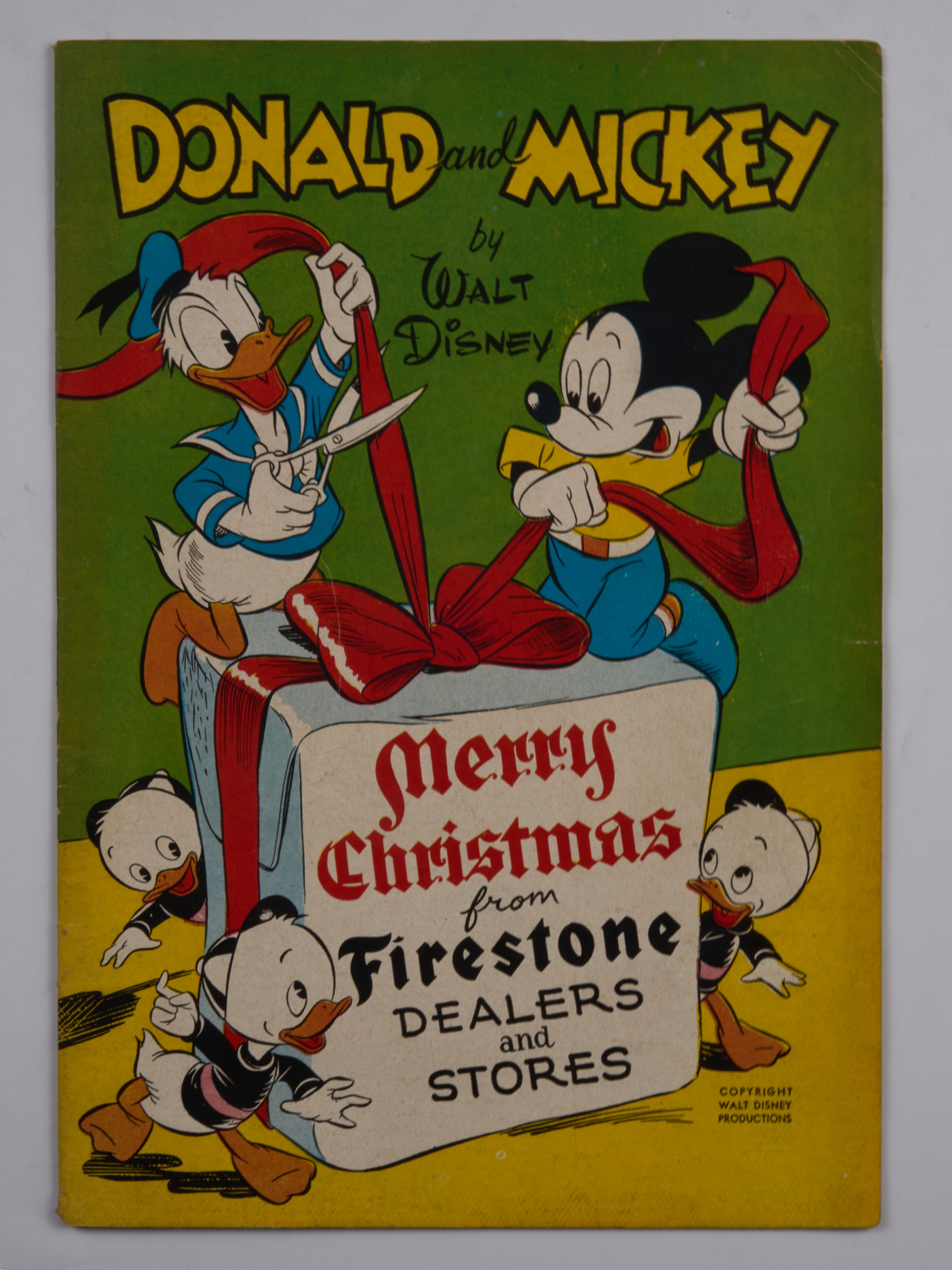Donald and Mickey by Walt Disney Merry Christmas From Firestone (Firestone, 1947)