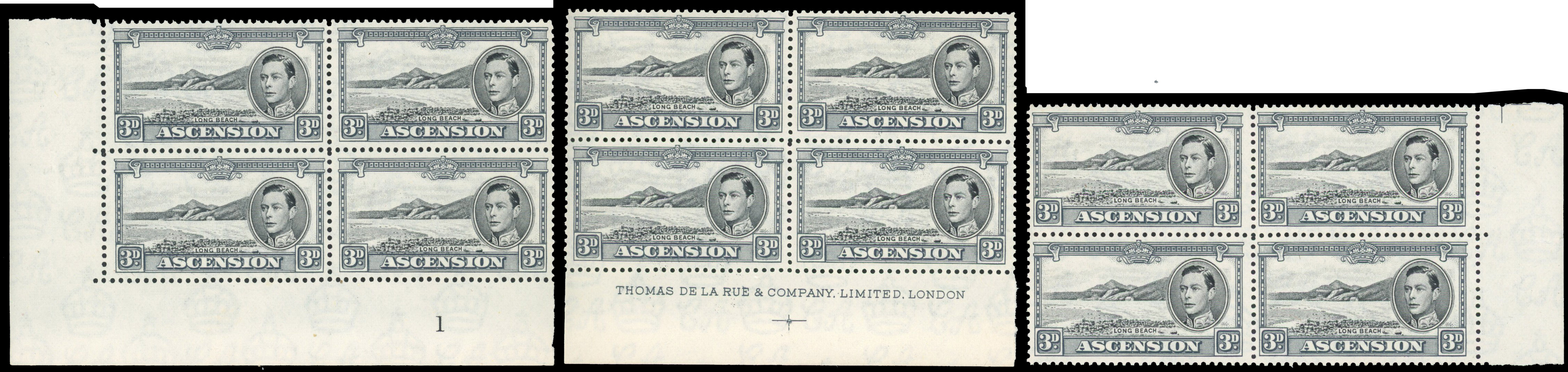 Ascension SG 42b var blocks mint