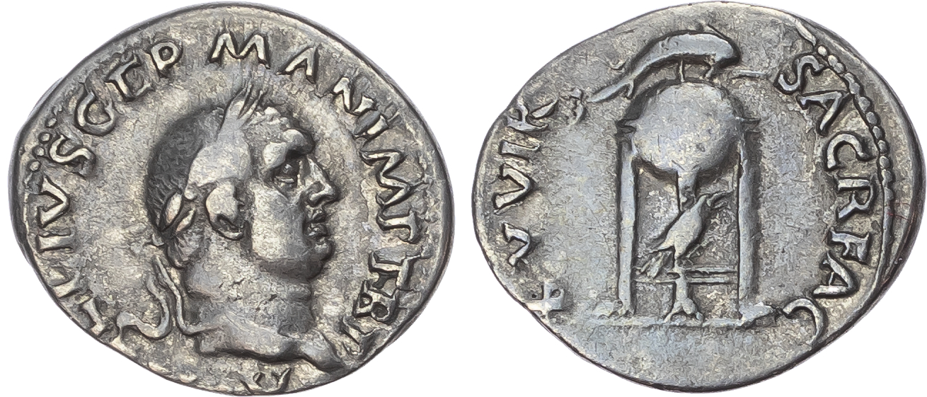 Vitellius (AD 69) AR Denarius, Rome, 3.08g. 