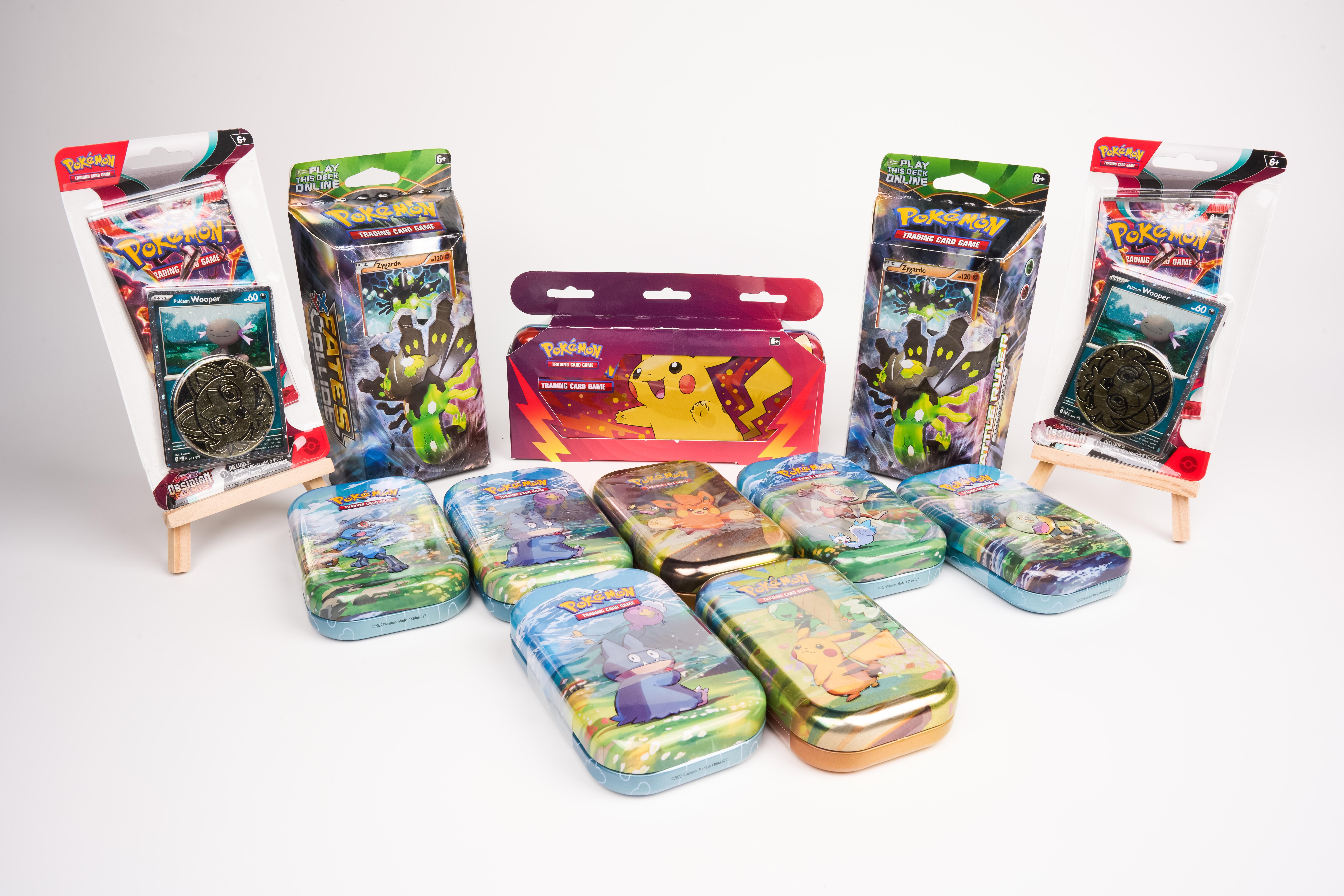 Sealed Product Collection - Mini Tins, Theme Decks, Pencil Case Tin & Checklane Blisters