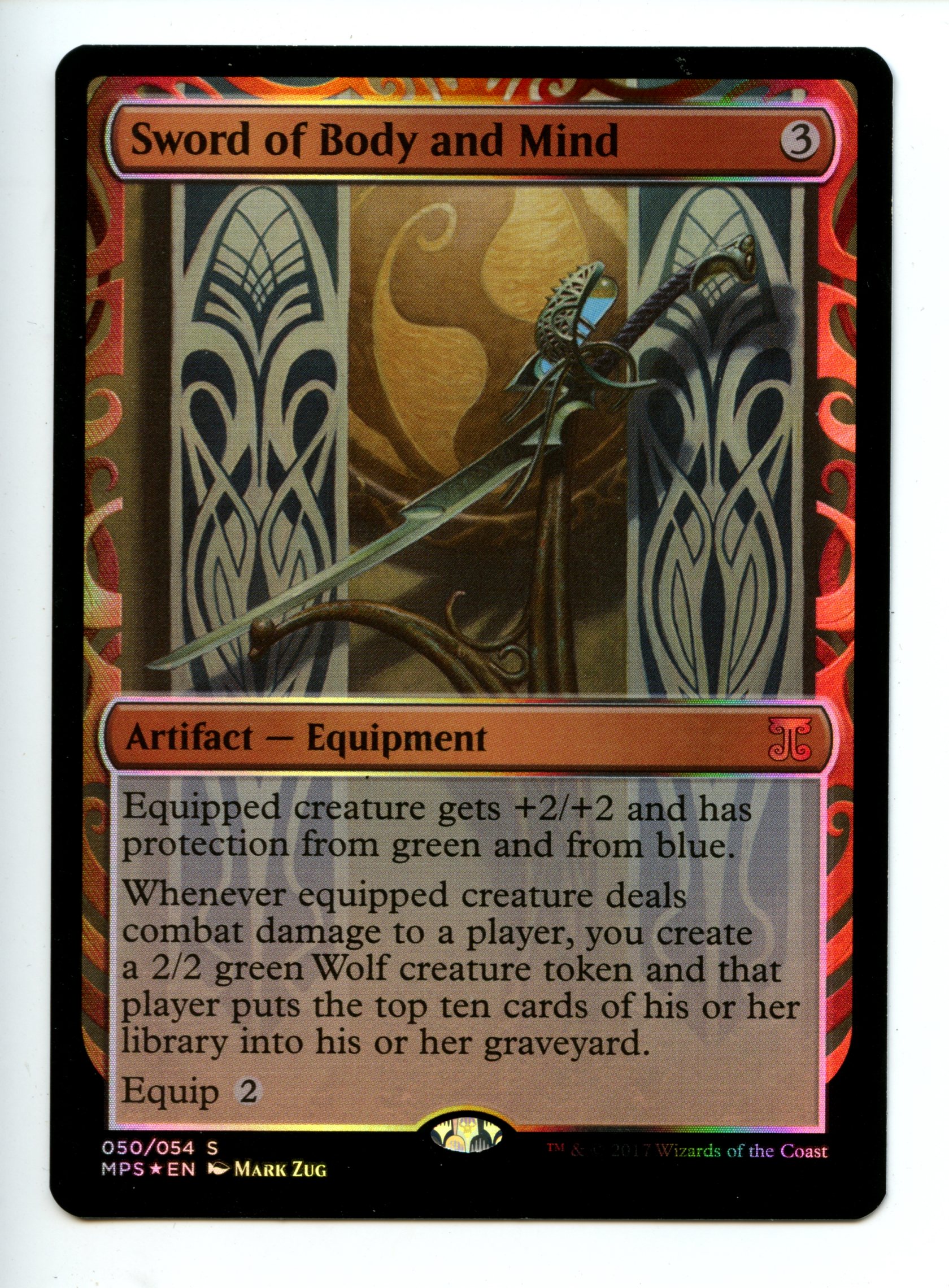 Magic the Gathering - Sword of Body and Mind  - Kaladesh Inventions - Near Mint 