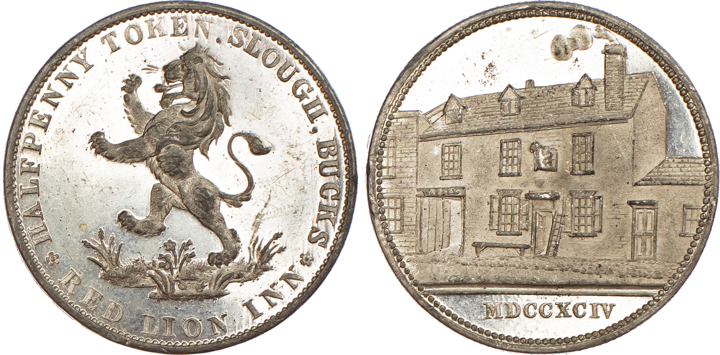 Slough, William Till Halfpenny 1794. Another...