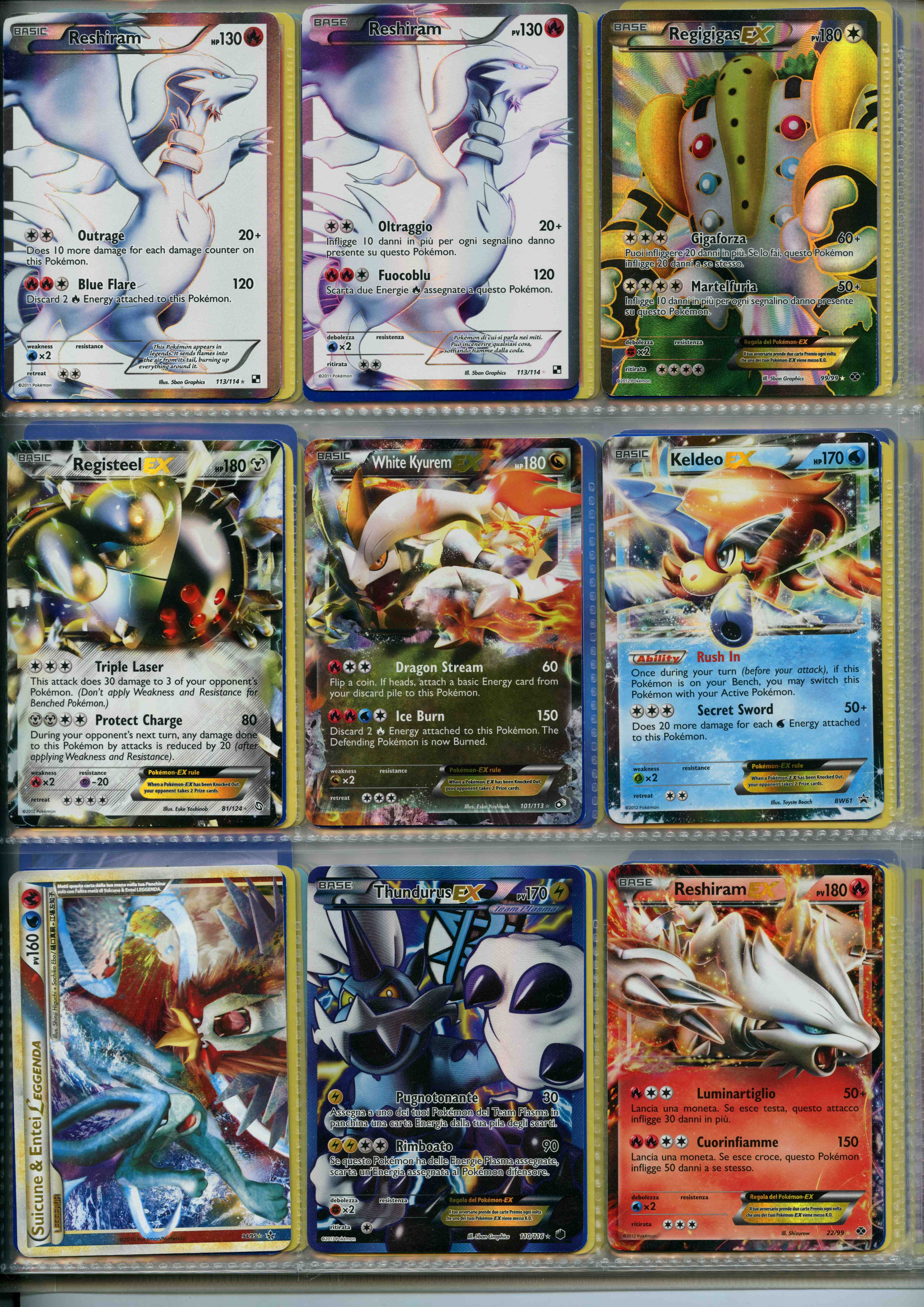 Pokémon Collection 2010-2014 Black & White Era/Heart Gold Soul Silver English & Italian
