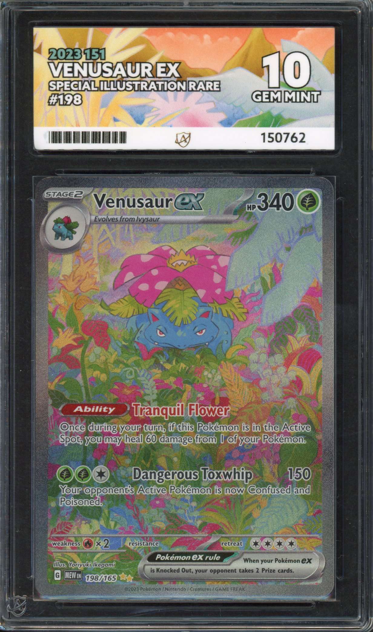 Past auction: ACE 10 - Venusaur ex #198 SIR Pokmon 151 | 31 January 2025