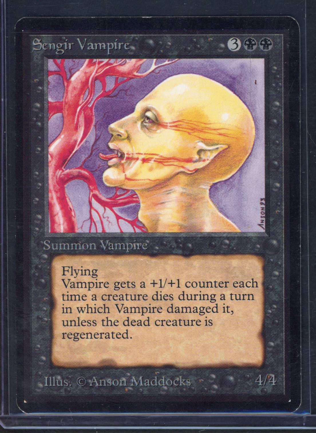 Magic The Gathering - Sengir Vampire - BETA - Light Play