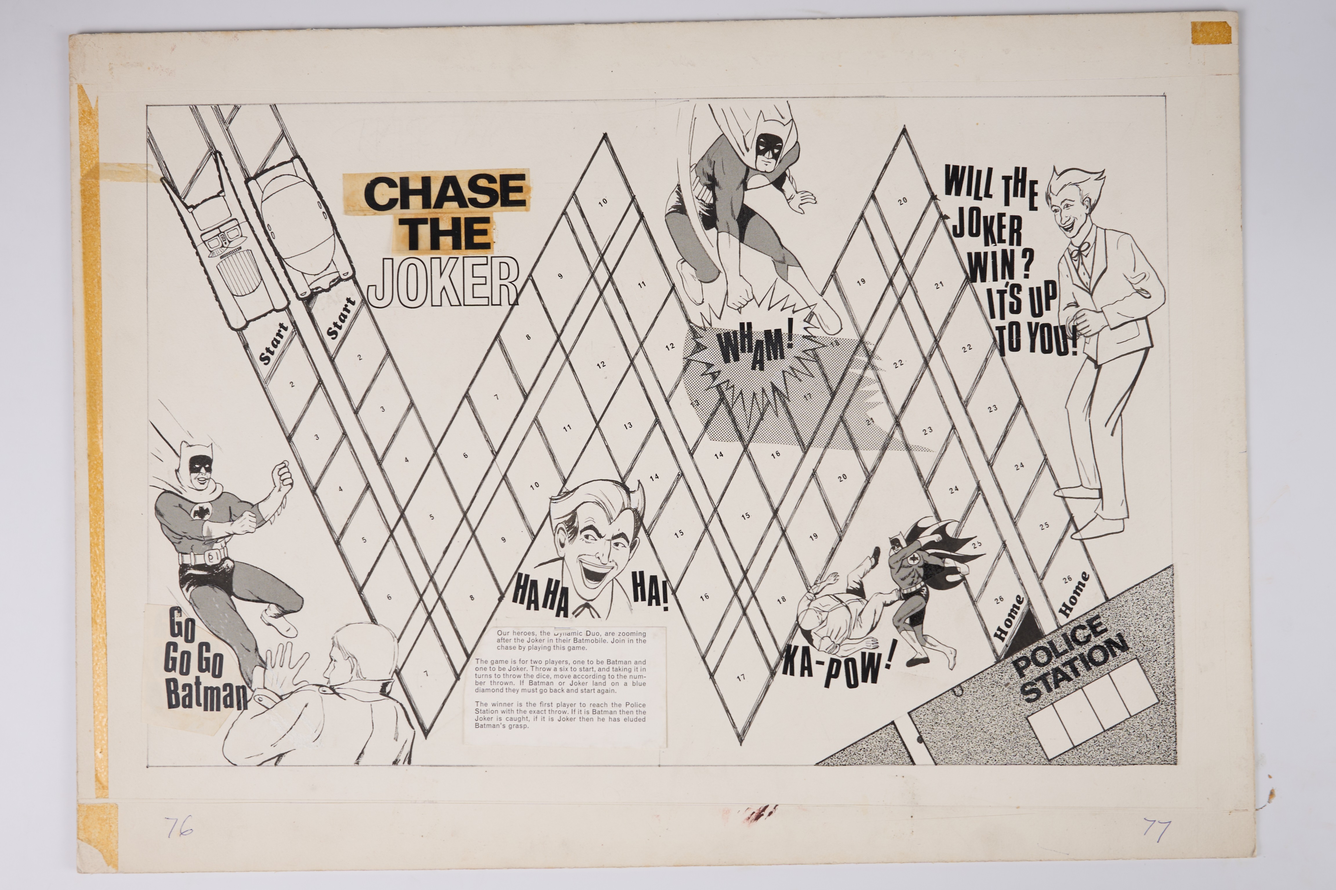 Concept Art Chase The Joker Game Silver Age Batman Style (DC, Undated)