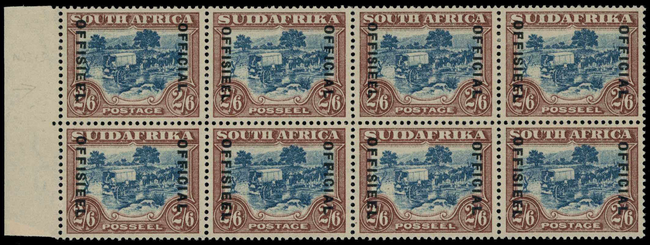 Officials. 1946 unhyphenated 2/6d blue and...