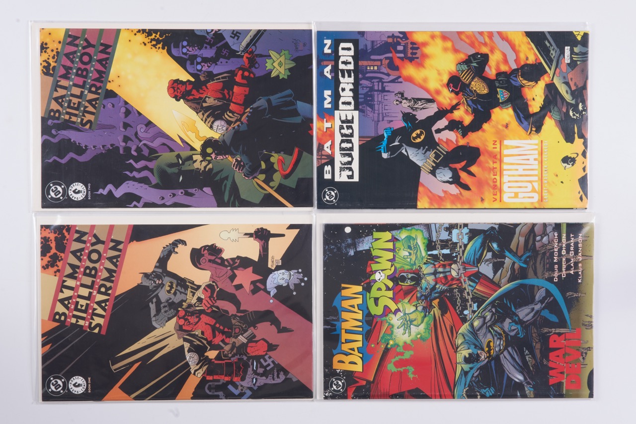 Batman Collaboration Bundle Judge Dredd, Hellboy, Spawn and More (DC/Marvel Comics, 1991-99) Bundle of 9