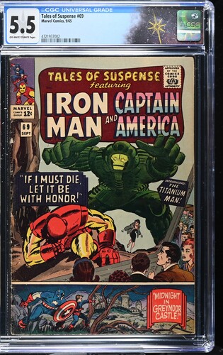 Tales of Suspense #69 CGC 5.5 Origin and 1st appearance of the Titanium Man (Boris Bullski) (Marvel Comics, 1965)