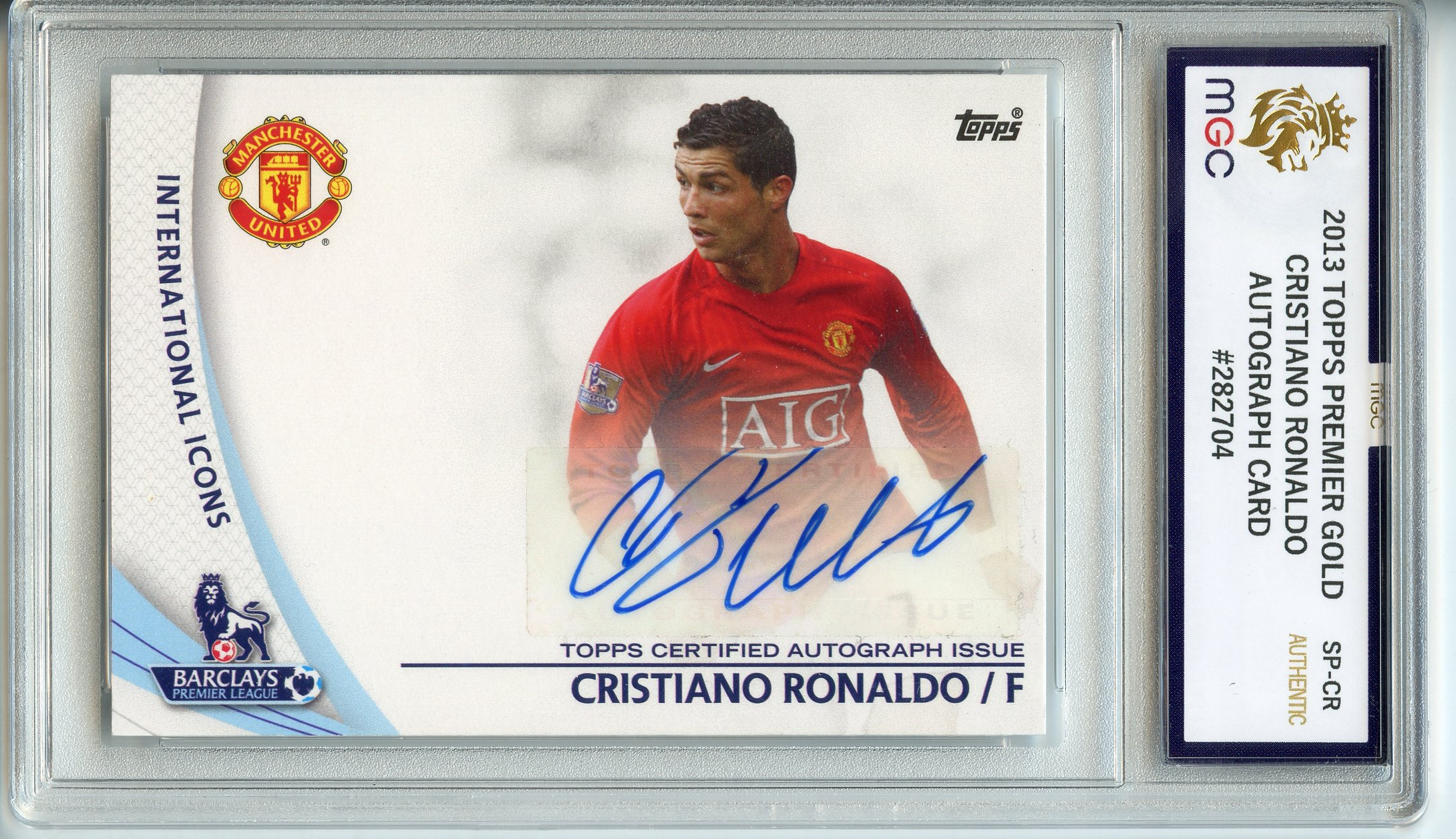 MGC Authentic 2013 TOPPS PREMIER GOLD CRISTIANO RONALDO AUTOGRAPH 