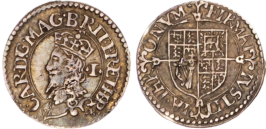 Charles I (1625-1649), AR Penny, Nicholas Briot’s first milled issue (1631-2). 
