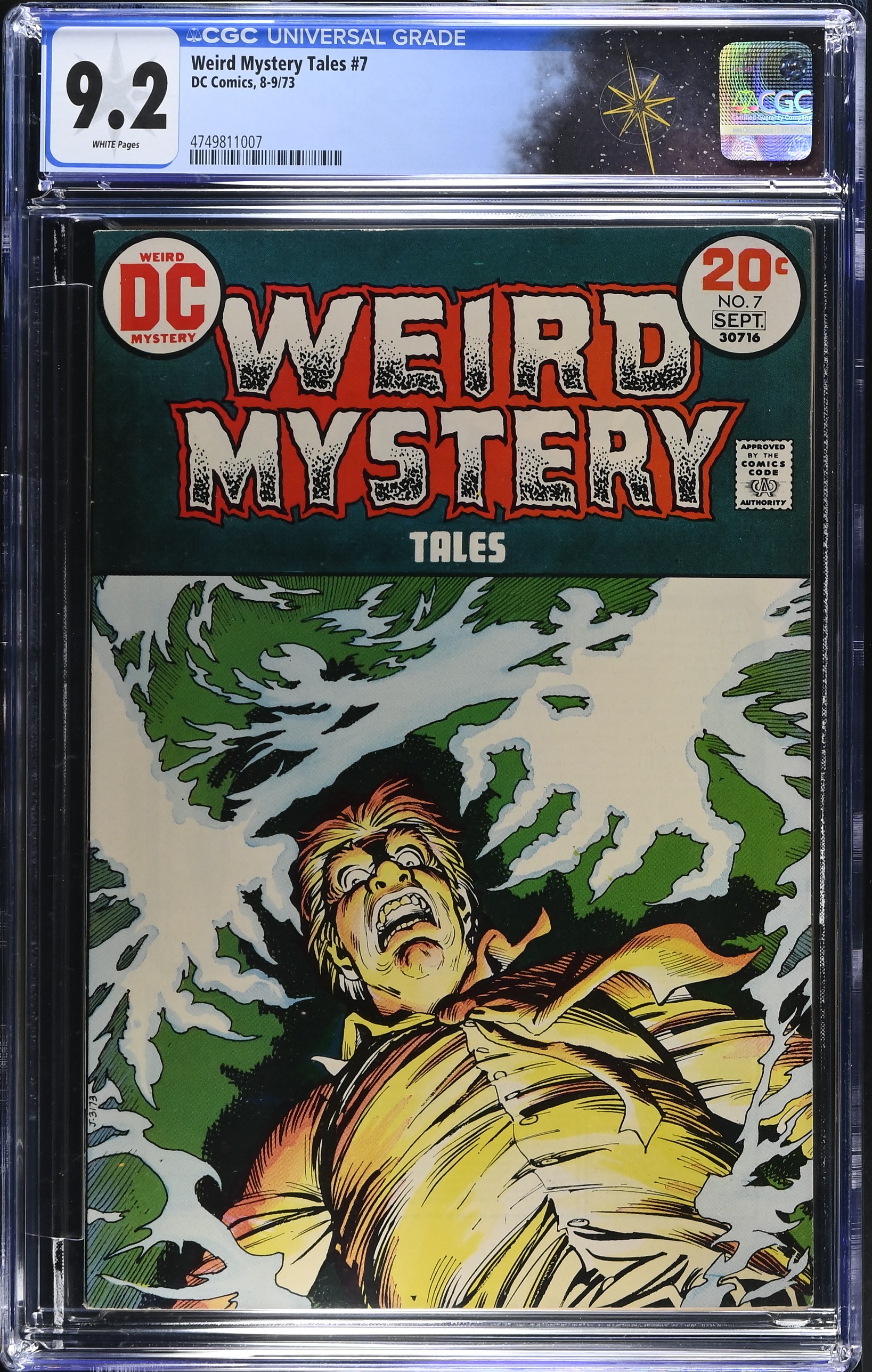 Weird Mystery Tales #7 CGC 9.2 Cover by Nick Cardy (DC Comics, 1973) White Pages