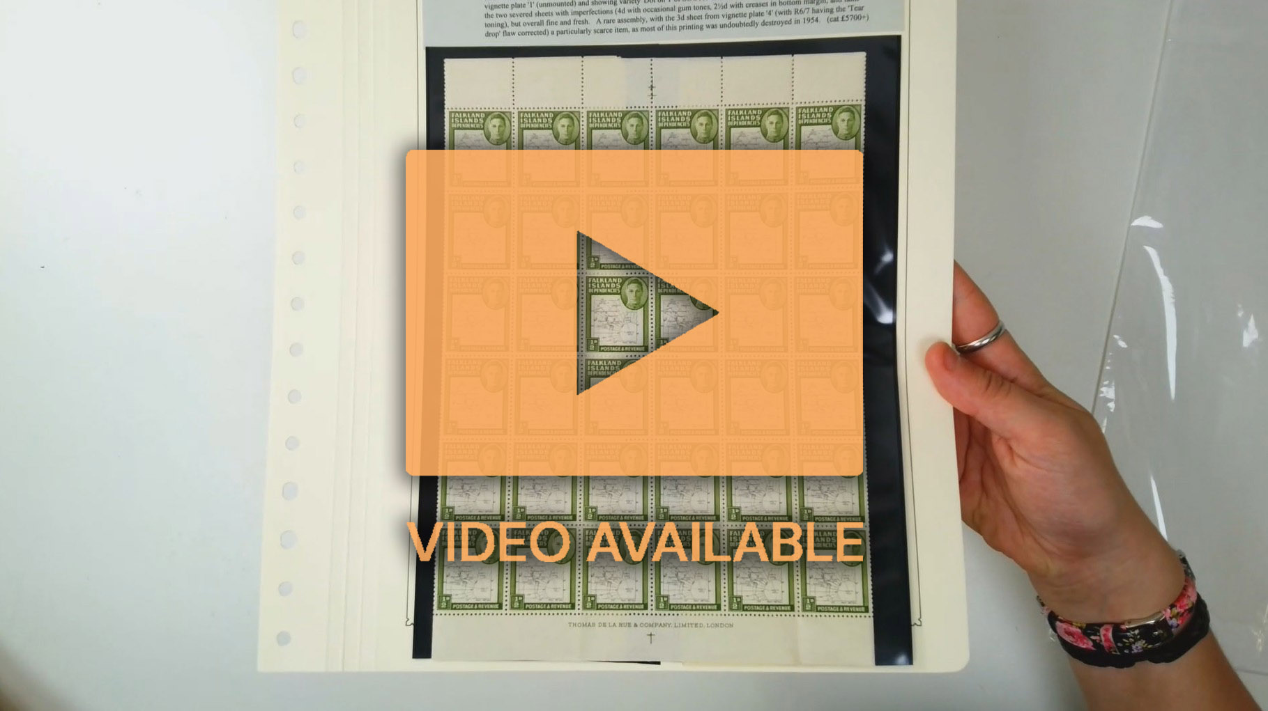 FID SG G9-16 Thin Map sheets set mint