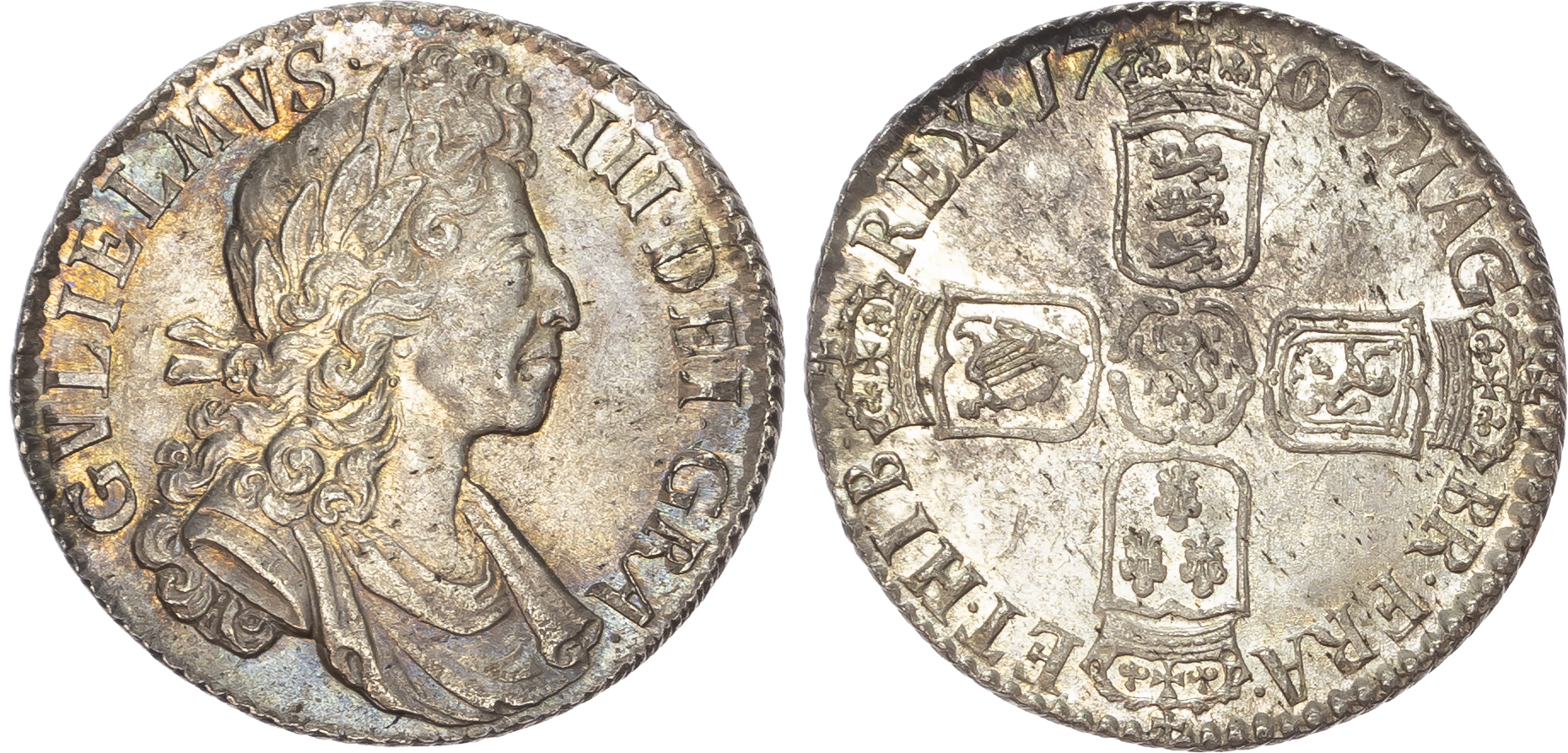 William III (1689-1702) Shilling, 1700.