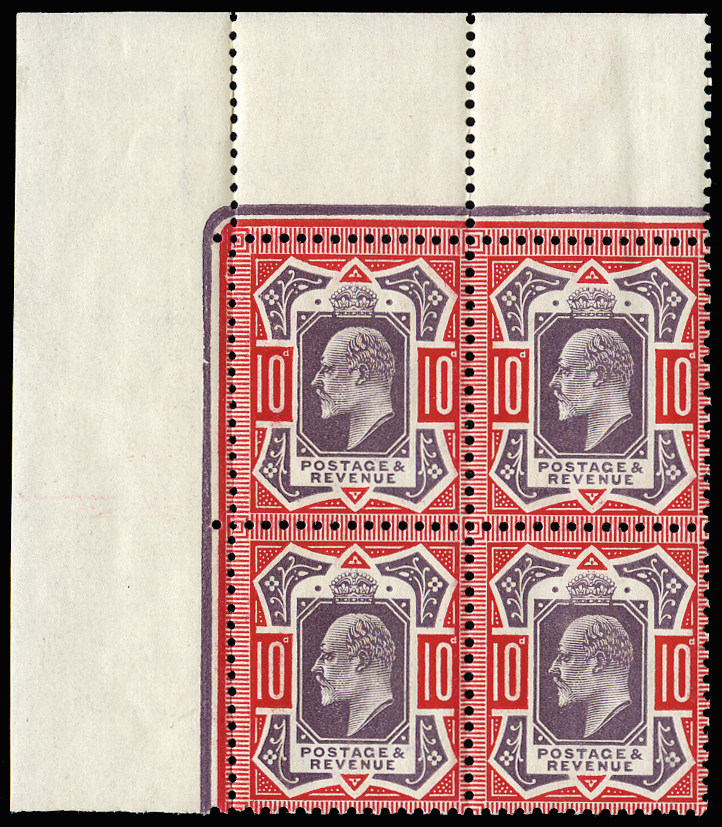 GB 1910 SG256a Mint U/M, "No Cross on Crown"