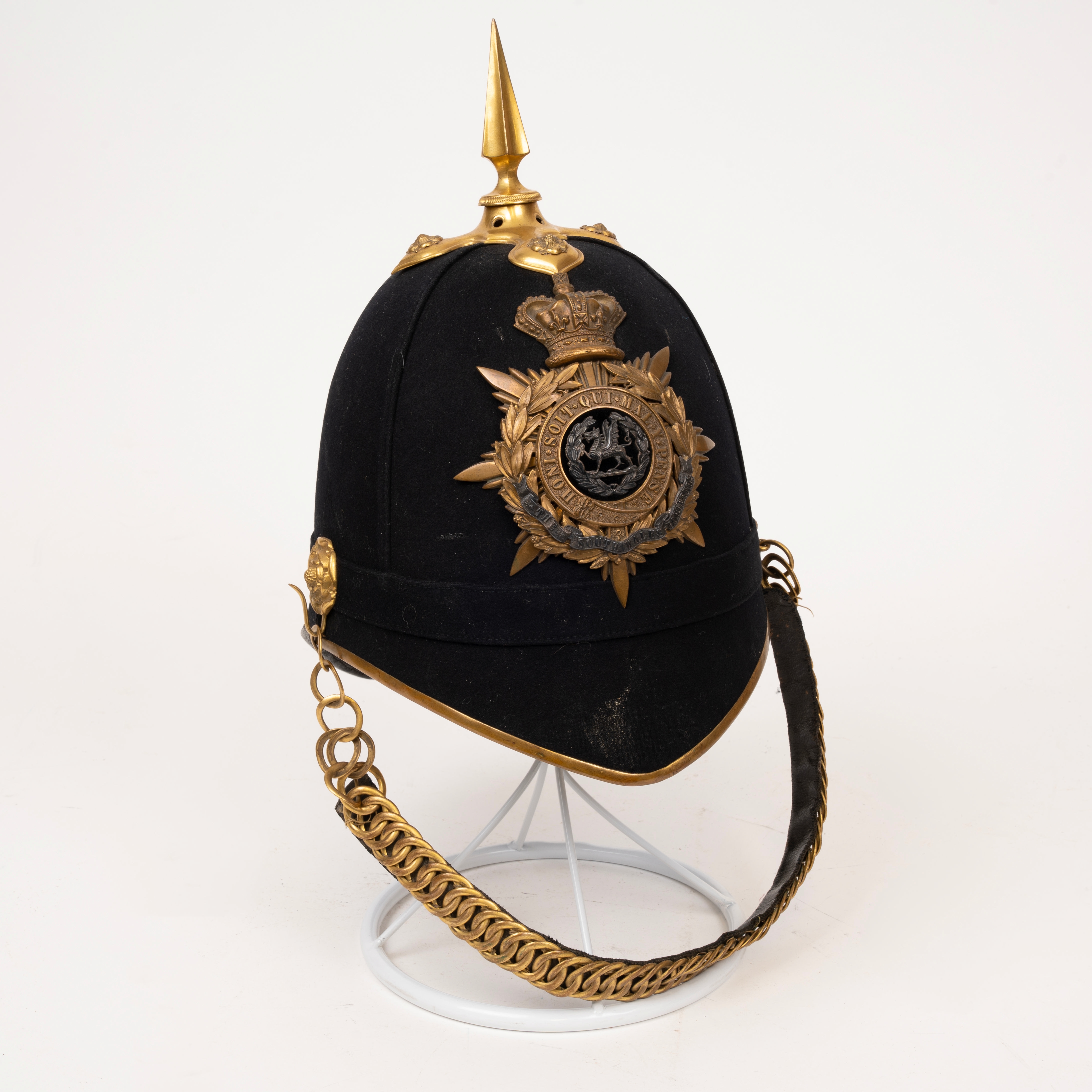 Blue Cloth Helmet, other ranks, South Wales Borderers