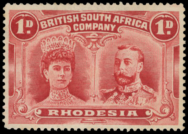 † 1d carmine-lake perf 15 SG 170a, position 83A mint