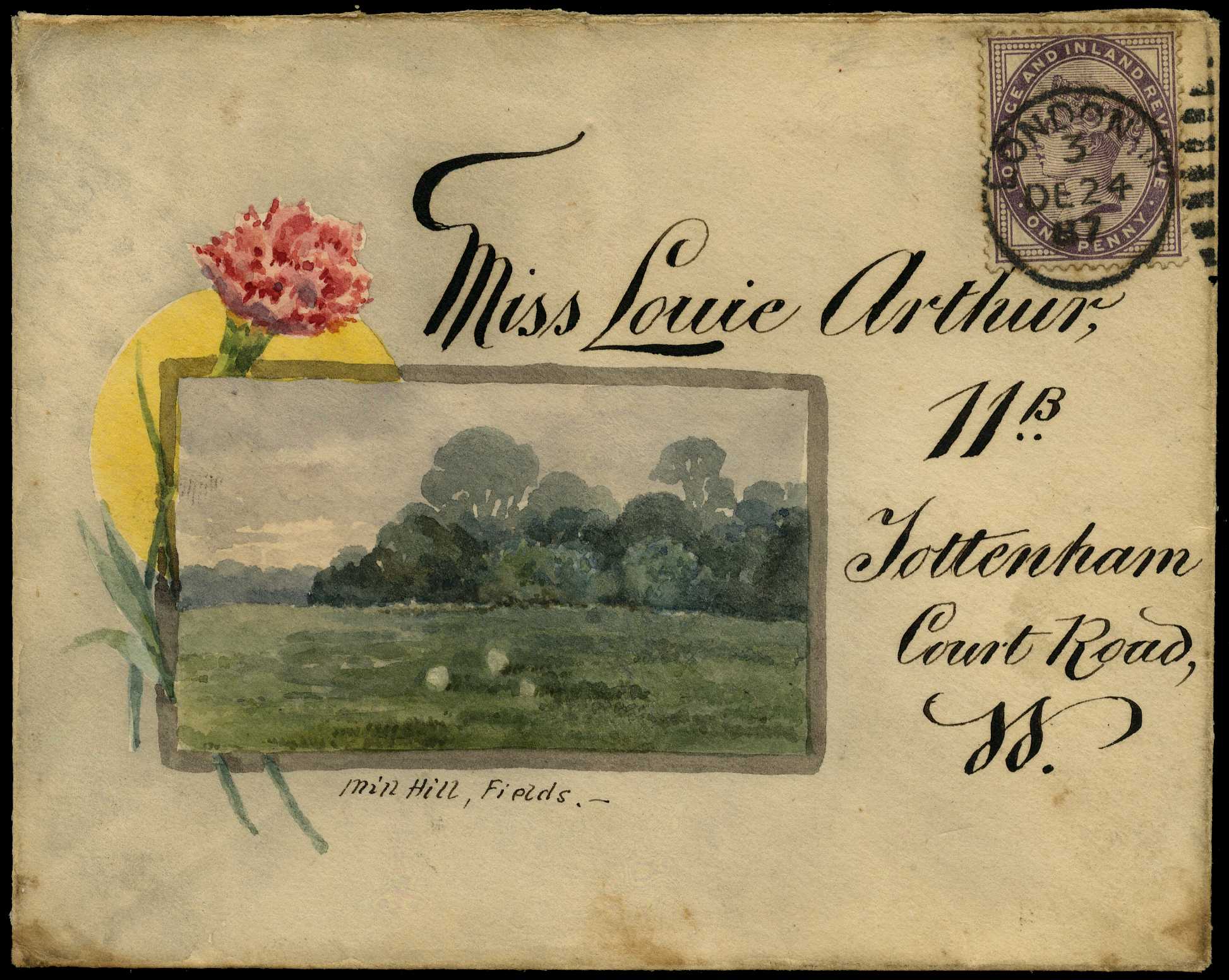 ILLUSTRATED ENVELOPE: 1887...