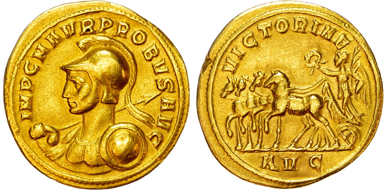 Probus (AD 276-282) AV Aureus, Serdica, AD 280, 5.30g. 