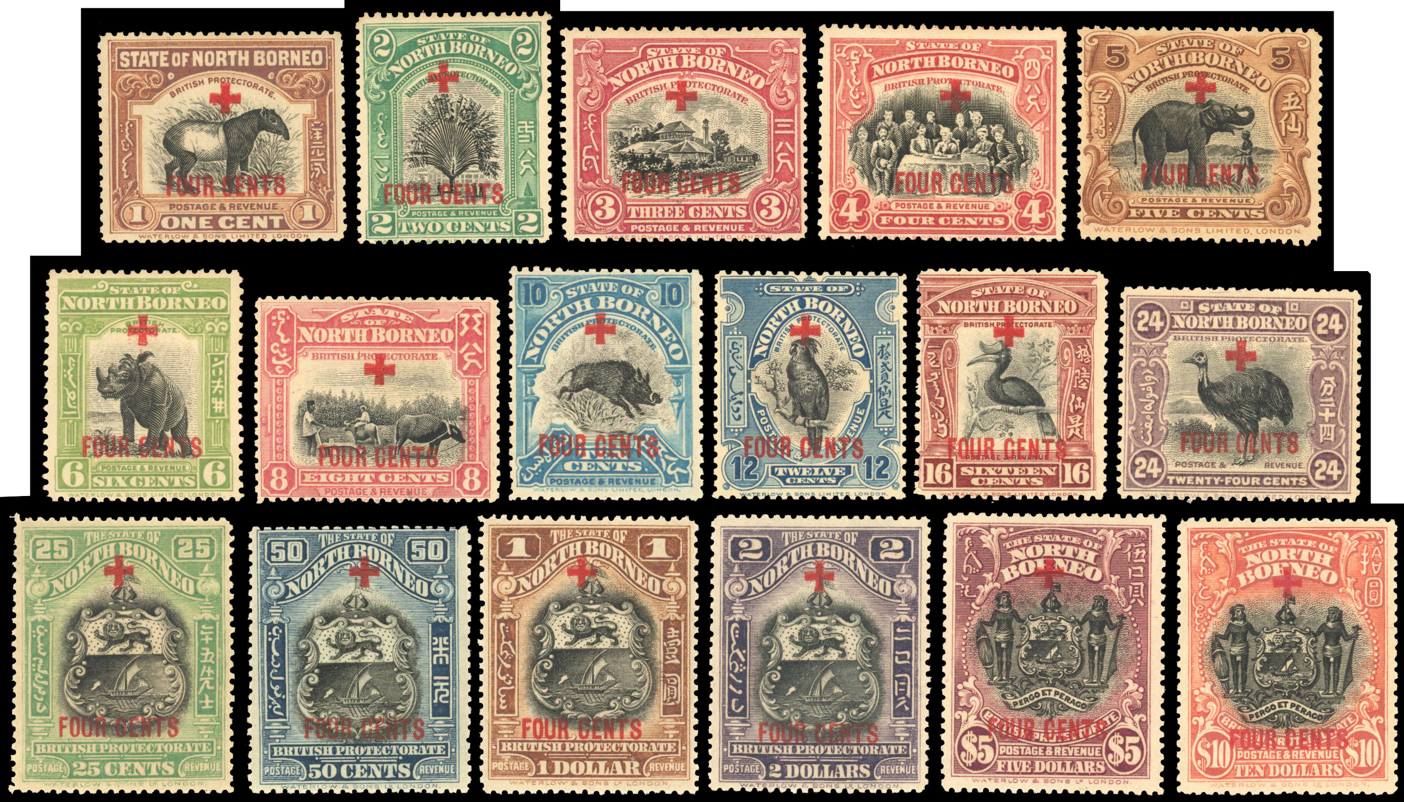 North Borneo SG 235-252 mint