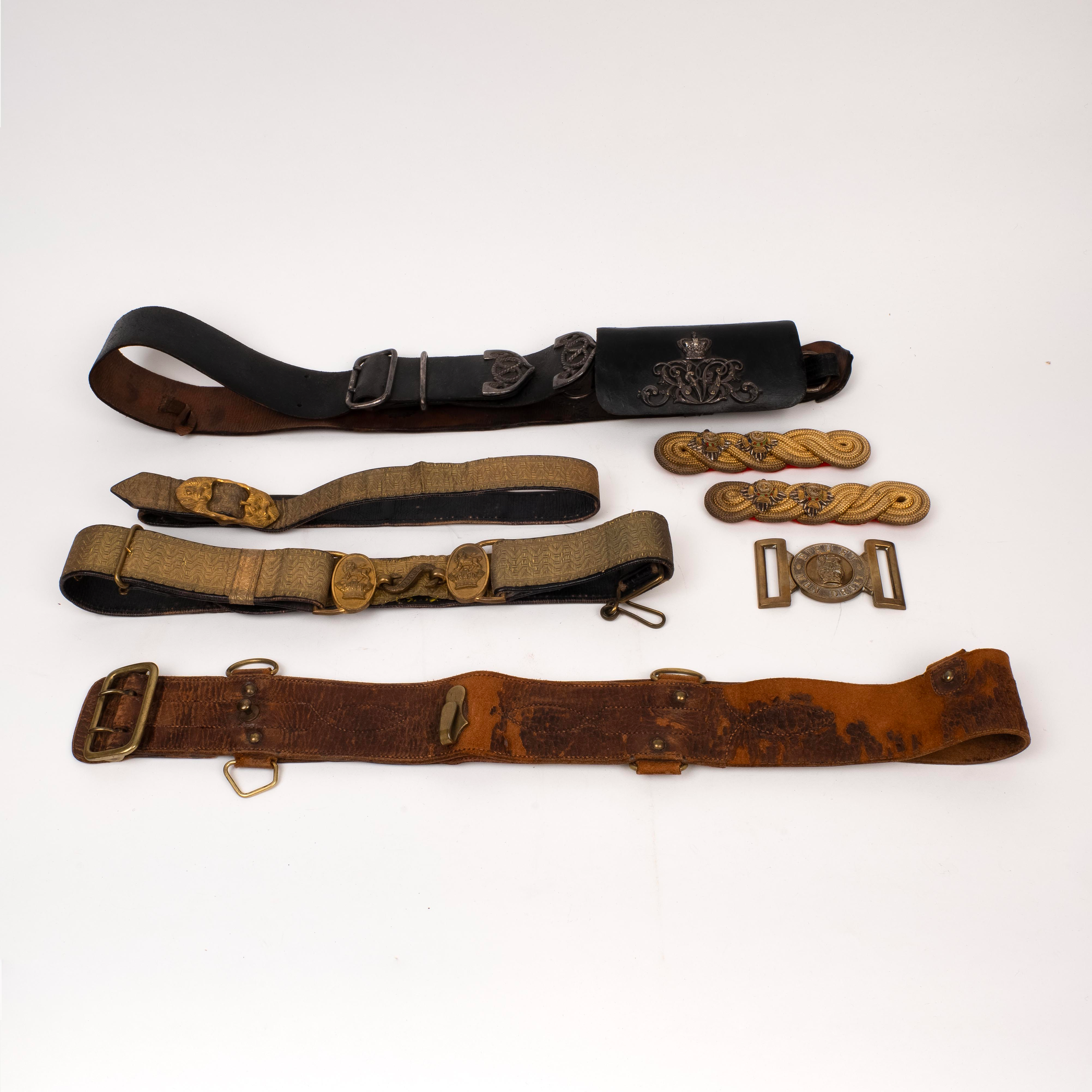Belts, Buckles, Shoulder Pouches