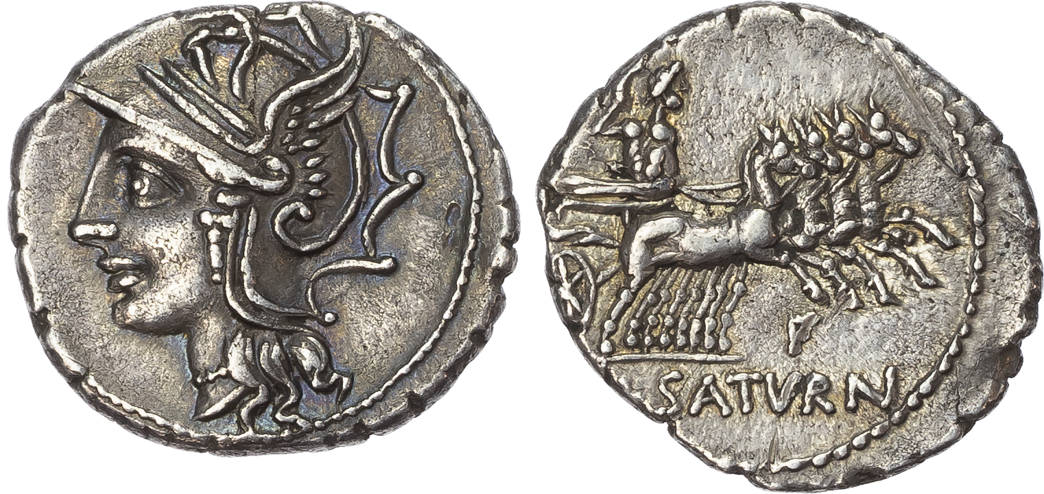Lucius Appuleius Saturninus (104 BC) AR Denarius, Rome, 3.88g.