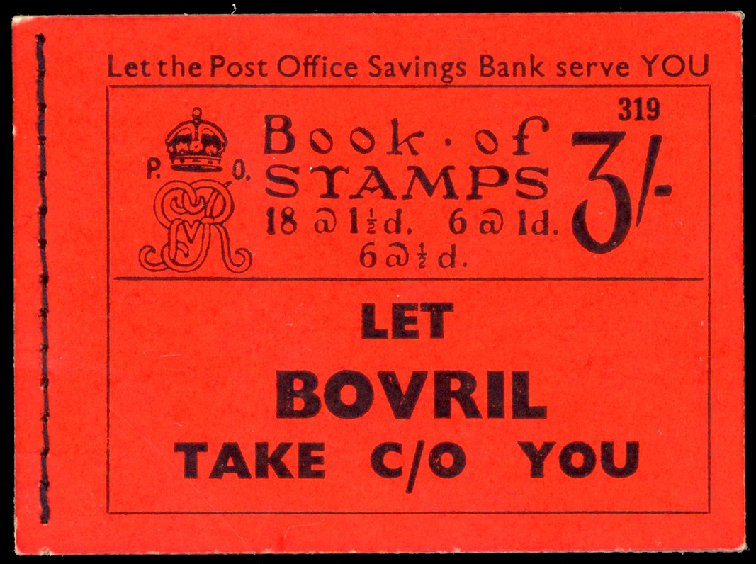 GB 1935 3s booklet (Edition 319), SG BB29