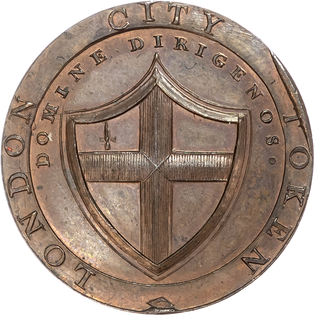 London - uncertain locality, Peter Anderson Jorden’s Halfpenny 1795