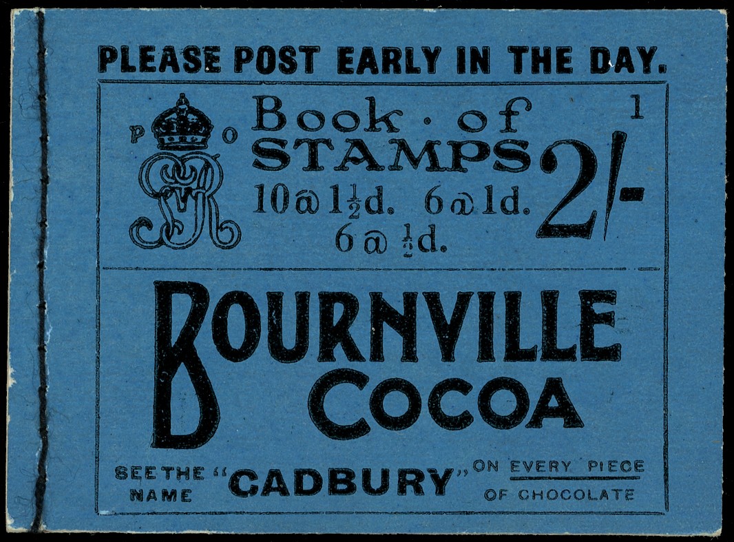 1924 (Feb) 2s. (Edition 1), blue cover booklet.