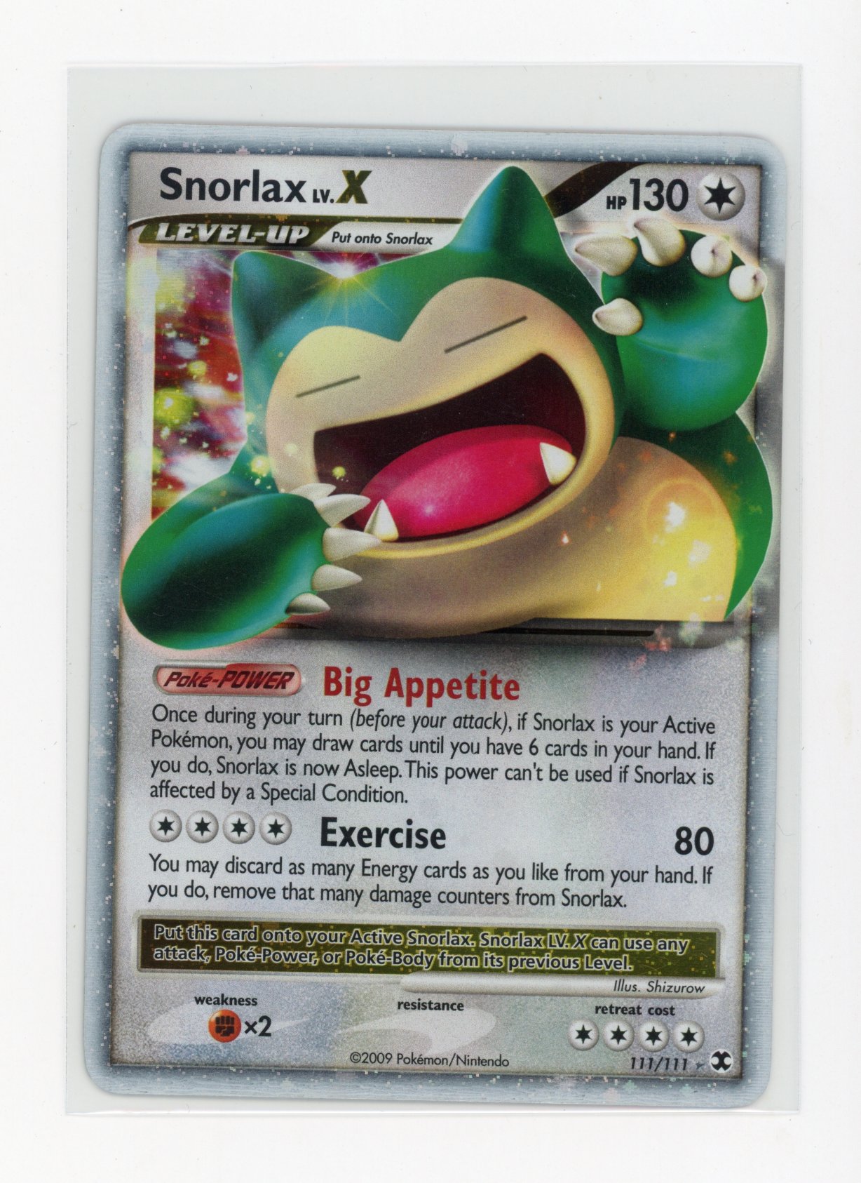 Snorlax LV.X #111 Rising Rivals - LP