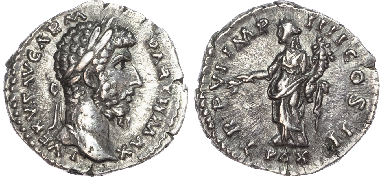 Lucius Verus (AD 161-169) AR Denarius, Rome, AD 166, 3.63g. 
