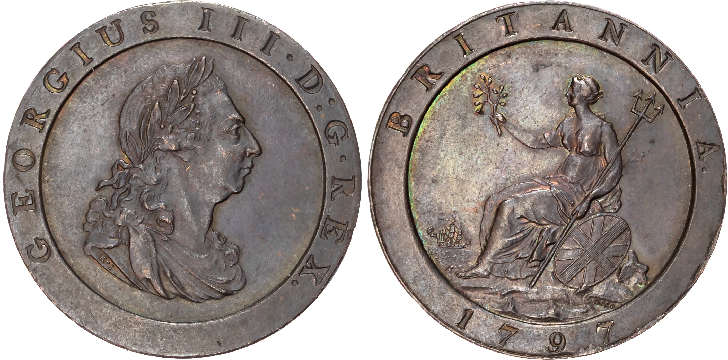 George III (1760-1820) Pennies (3) and Halfpennies (3).