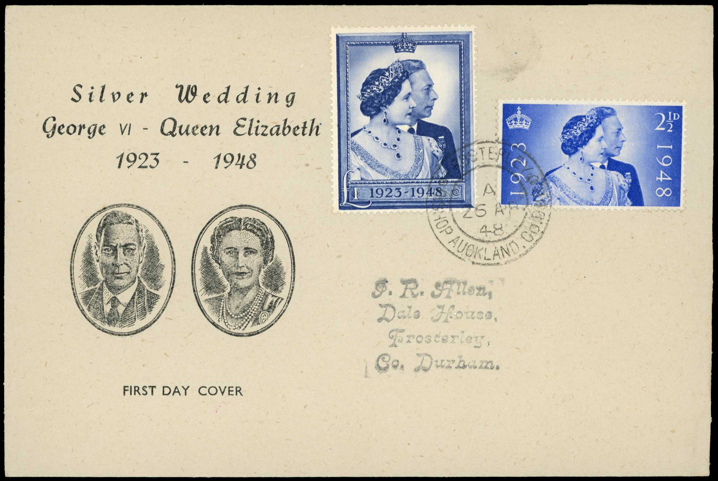 1948 (26 Apr) Royal Silver Wedding 2½d and...