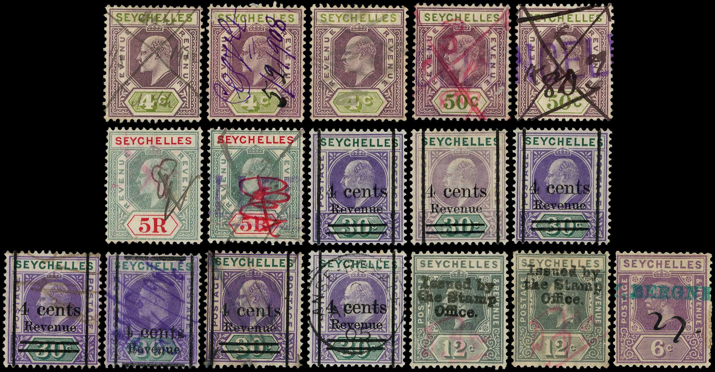 1904-12 collection on stock card (17)...